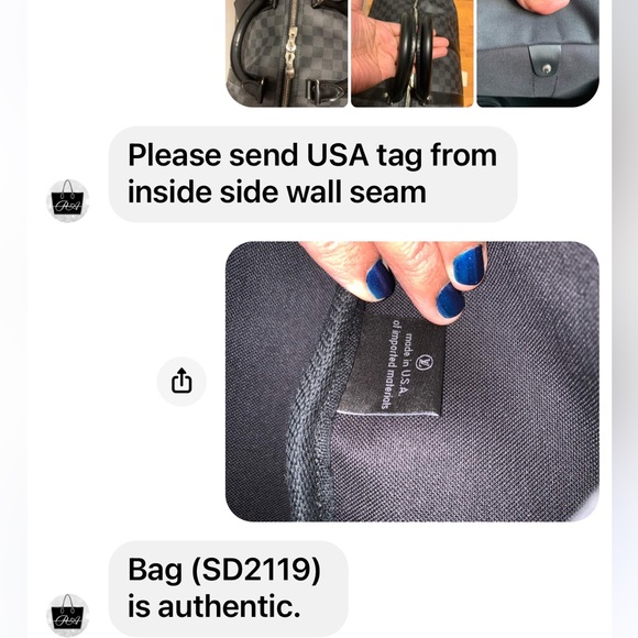 Authentic Louis Vuitton Keepall 55 Bando Damier Graphite - Picture 16 of 16